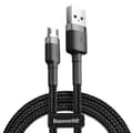 Miniatyrbild 1 av 5: Baseus Flätad USB Till Micro USB Kabel 2M  - Svart/Grå