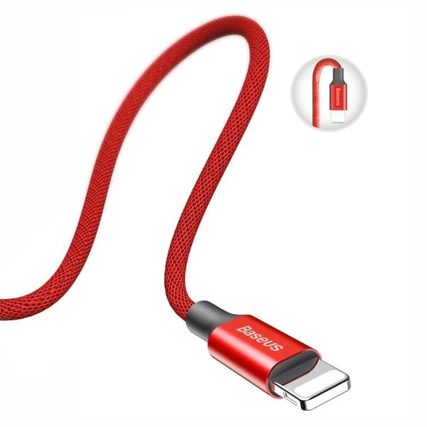 Baseus Yiven USB-A till Lightning kabel 1.8M - Röd