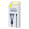 Miniatyrbild 4 av 4: Baseus 3in1 USB-C till USB-C, Lightning, microUSB kabel 100W 1.5m