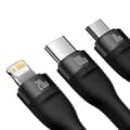 Miniatyrbild 2 av 4: Baseus 3in1 USB-C till USB-C, Lightning, microUSB kabel 100W 1.5m