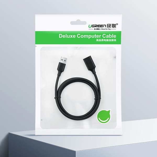 Ugreen Förlängning USB 2.0 Kabel 5m - Svart