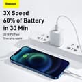 Miniatyrbild 11 av 11: BASEUS USB-C/Lightning Cafule Series Metal Data 2m