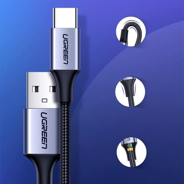 Ugreen USB-C till USB-A kabel 1m - Grå