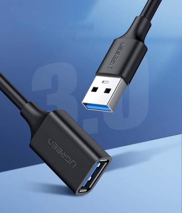 Ugreen USB 3.0 Female USB 3.0 Male Förlängning Kabel 3 m - Svart