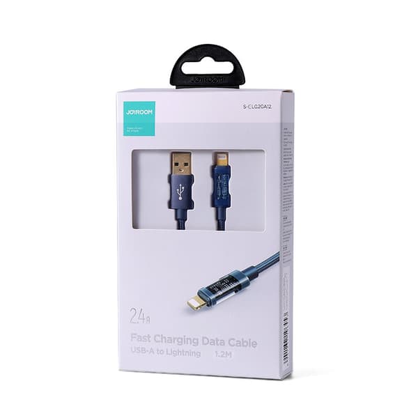 Joyroom Kabel - Lightning 2.4A 20W 1.2m - Blå