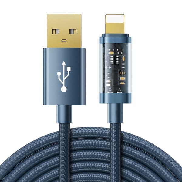 Joyroom Kabel - Lightning 2.4A 20W 1.2m - Blå