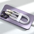 Miniatyrbild 5 av 6: Baseus USB-C till Lightning kabel 1m Glimmer 20W - Vit
