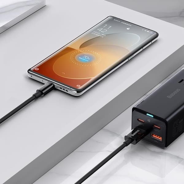 Baseus Superior SUPERVOOC USB-C till USB-A kabel 65W 1m - Svart