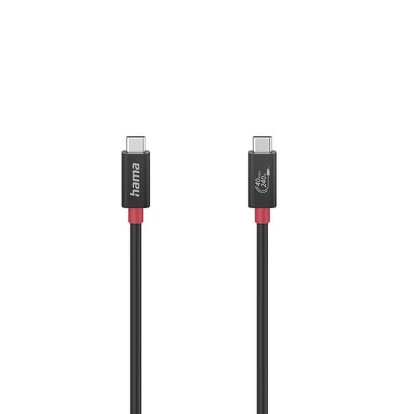 Hama USB-C till USB-C kabel Gen 3 1m- Svart