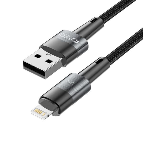 Tech-Protect USB-A till Lightning kabel Ultraboost 0.25m - Grå