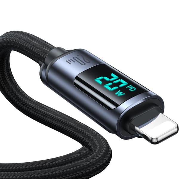 Joyroom USB-C till Lightning kabel 20W med LED display 1.2m
