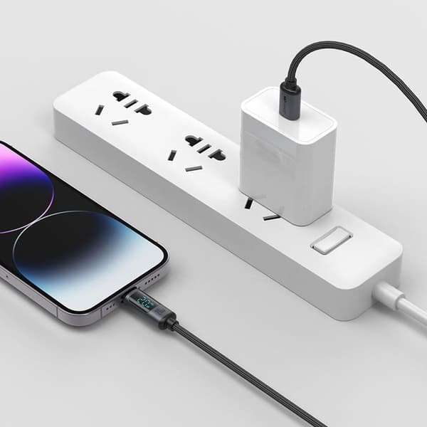 Joyroom USB-C till Lightning kabel 20W med LED display 1.2m