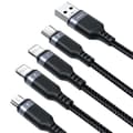 Miniatyrbild 3 av 7: Joyroom 4in1 USB-A till USB-C, Lightning, microUSB kabel 1.2m