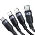 Miniatyrbild 2 av 7: Joyroom 4in1 USB-A till USB-C, Lightning, microUSB kabel 1.2m