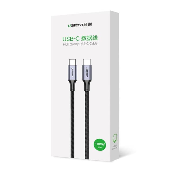 Ugreen USB-C till USB-C kabel 100W 2m - Grå