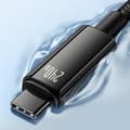 Miniatyrbild 3 av 8: Baseus USB-C till USB-C kabel 480Mb/s 240W 3m Tungsten Guld