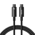 Miniatyrbild 1 av 8: Baseus USB-C till USB-C kabel 480Mb/s 240W 3m Tungsten Guld