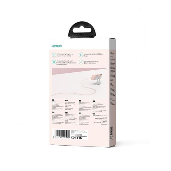 Joyroom USB-A till Lightning kabel 1m 3A - Rosa