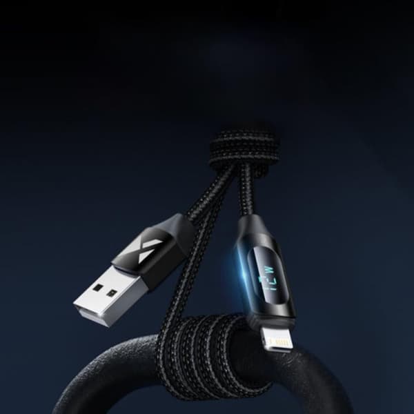 Wozinsky USB-A till Lightning kabel 1m - Svart