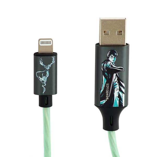 Harry Potter USB A Till Lightning Kabel (1.2m) - Patronus