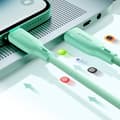Miniatyrbild 6 av 11: Joyroom USB-A till Lightning kabel Multi-Color 3A 1m - Svart