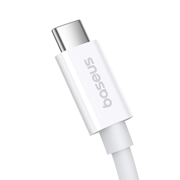 Baseus USB-C till USB-C kabel 240W PD 8K 60Hz 1m - Vit