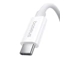 Miniatyrbild 4 av 11: Baseus USB-C till USB-C kabel 240W PD 8K 60Hz 1m - Vit