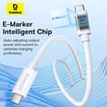 Miniatyrbild 11 av 11: Baseus USB-C till USB-C kabel 240W PD 8K 60Hz 1m - Vit
