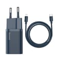 Miniatyrbild 1 av 5: Baseus Väggladdare 20 W Lightning Kabel 1m - Blå