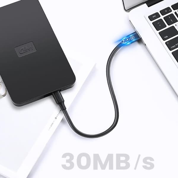 Ugreen USB Till Dator Kabel 0.25m - Svart