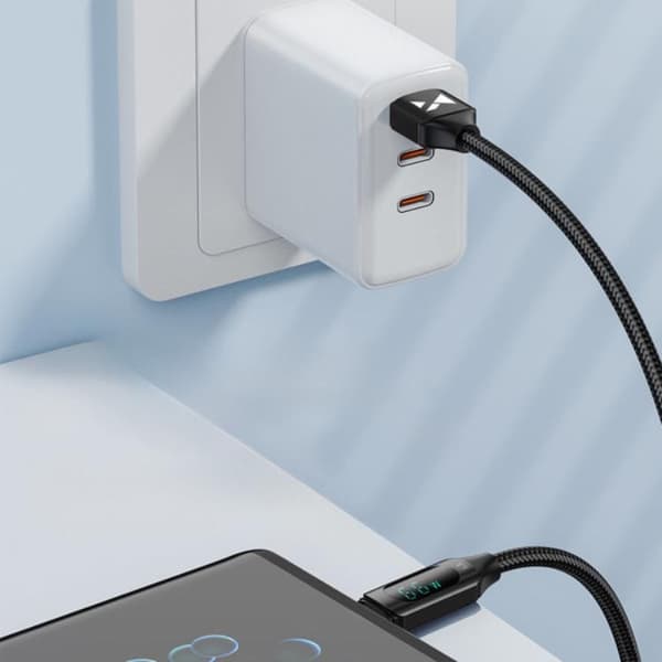 Wozinsky USB-A till USB-C Kablar (1m) - Svart