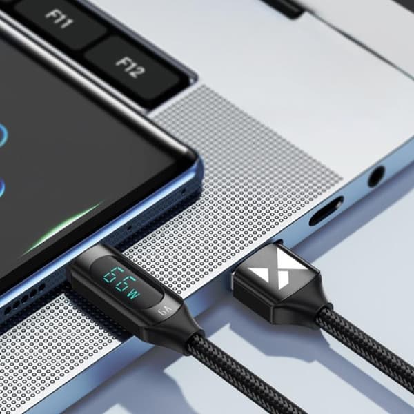 Wozinsky USB-A till USB-C Kablar (1m) - Svart