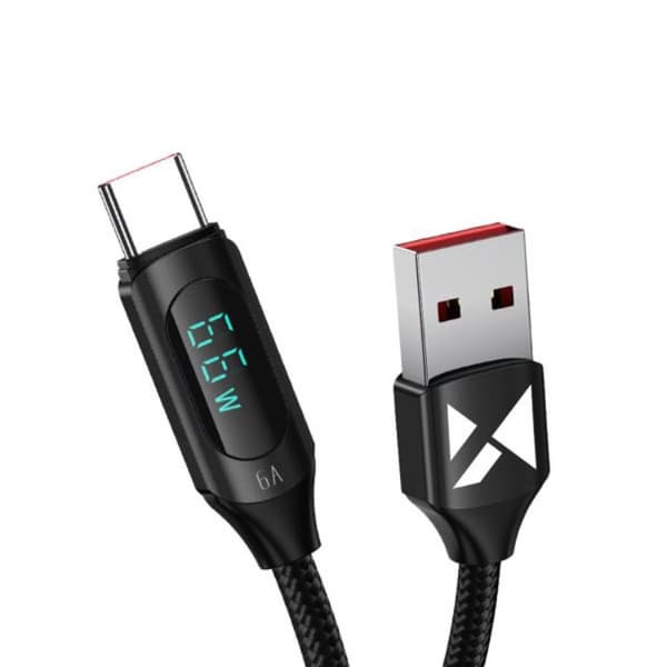 Wozinsky USB-A till USB-C Kablar (1m) - Svart