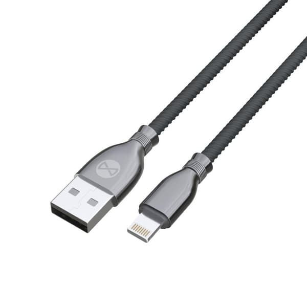 Forever Tornado USB-A till Lightning kabel 1m 3A - Svart