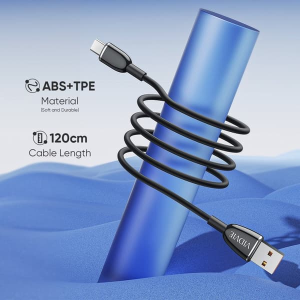 USB-C Kabe Kraftfull 60W kabel för snabbladdning och dataöverföring 120CM