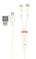Miniatyrbild 1 av 7: VIDVIE Multifunctional Kabel Type C / USB A till Type C / lightning - 120CM