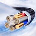 Miniatyrbild 8 av 11: Joyroom S-A42 USB-A - Lightning 3A 1.2m Kabel Crystal-Clear Series - Svart