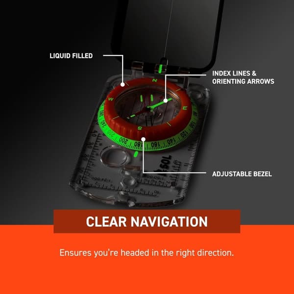 spegelkompass, SOL SIGHTING COMPASS WITH MIRROR
