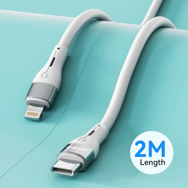 Wozinsky USB-C till Lightning kabel PD 27W 1m - Vit