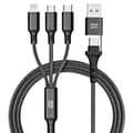 Miniatyrbild 1 av 2: Blue Star 4in1 Kabel USB-C/USB-A Till Micro-USB/Lightning/USB-C 12W