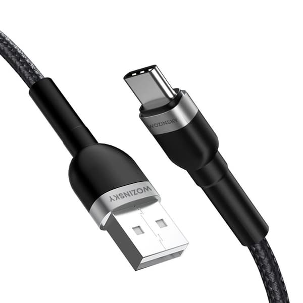 Wozinsky USB-C till USB-A kabel 2.4A 1m - Svart