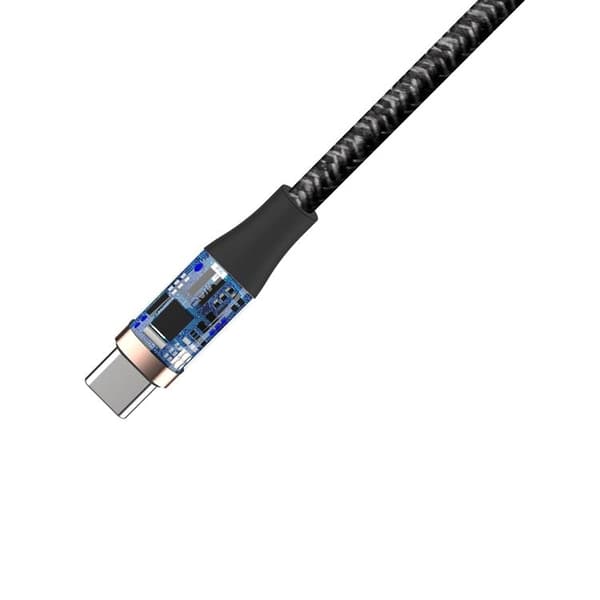 Devia USB-C Till USB-C 60W Kabel 3A 1.5m Star EC320 PD Svart