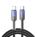 Miniatyrbild 2 av 11: Joyroom S-A42 USB-C - Lightning 30W 1.2m Kabel Crystal-Clear Series - Svart