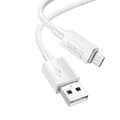 Miniatyrbild 1 av 4: HOCO USB Till MicroUSB 1m Kabel 2.4A X107 - Vit