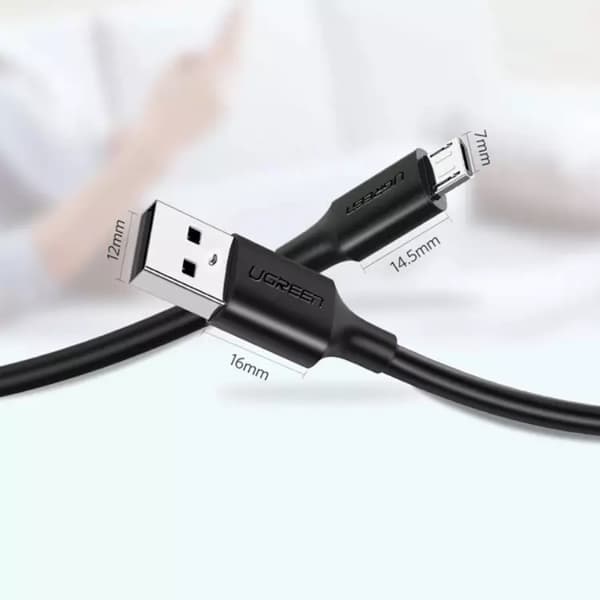 Ugreen USB Till MicroUSB 0.5m Kabel US289 - Svart