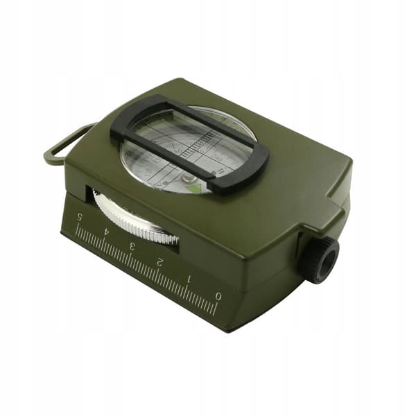 KOMPAS Professionelt MILITÆRKOMPAS PRISMATISK Kort METAL