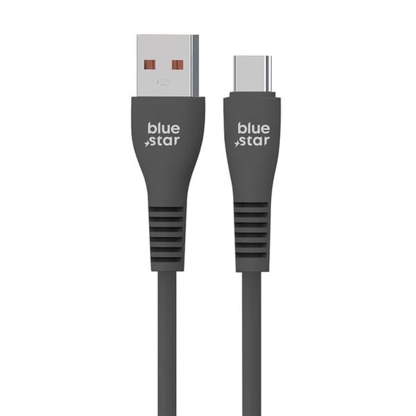 Blue Star USB-A - USB-C Kabel 1m 2A 12W DC99C - Svart