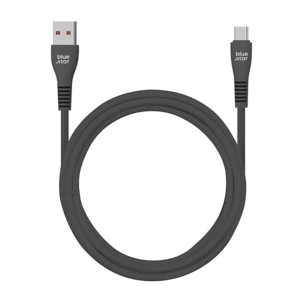 Blue Star USB-A - USB-C Kabel 1m 2A 12W DC99C - Svart