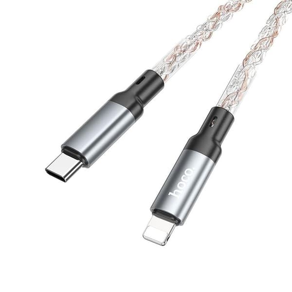 Hoco USB-C Till Lightning Kabel 20W 1m U112 - Grå