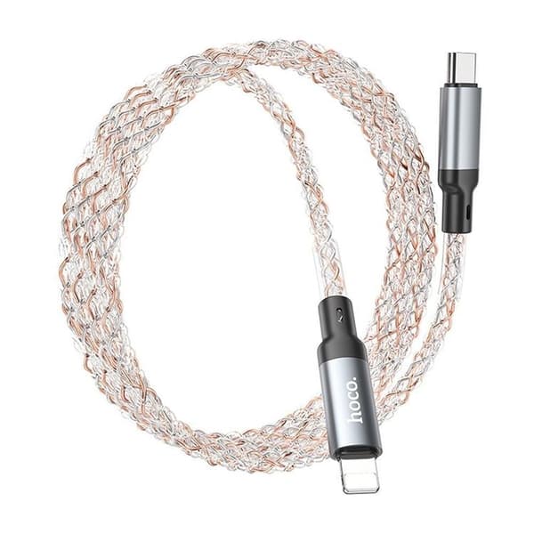 Hoco USB-C Till Lightning Kabel 20W 1m U112 - Grå